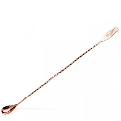 Barlöffel Dreizack | 40 cm - Kupfer