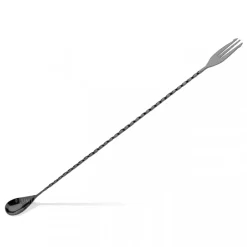 Barlöffel Dreizack | 40 cm - Schwarz