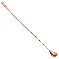 Barlöffel mit Spatel | 45 cm - Kupfer