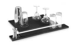 Barmatte Gummi | Schwarz - 60x8 cm