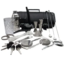 Barrolle mit Cocktailset Deluxe | Schwarz