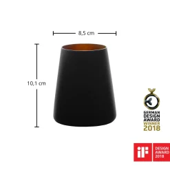 Becher Schwarz-Bronze | Elements Power - Stölzle Lausitz (6 Stk)