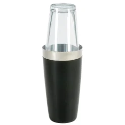 Boston Shaker Vinyl mit Glas | Schwarz