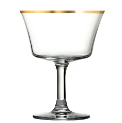 Cocktailglas Retro Fizz | Goldrand - 200 ml