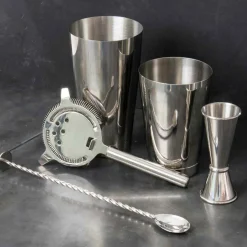 Cocktailset 5-teilig - Geschenkbox | Silber