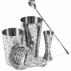 Cocktailset 5-teilig - Geschenkbox | Tattoo Verzierung