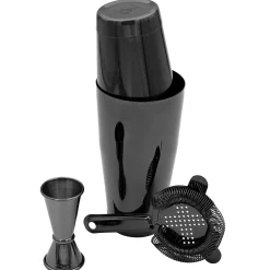 Cocktailset Tin in Tin 1 - Gunmetal Schwarz