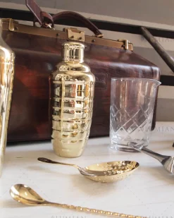 Cocktailshaker Bomber | dreiteilig - 500 ml - Gold