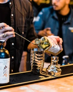 Cocktailshaker Bomber | dreiteilig - 500 ml - Gold