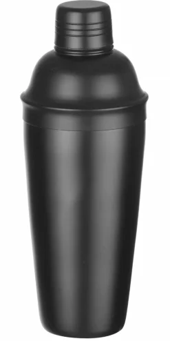 Cocktail-Shaker Edelstahl | 3teilig - 0,75l - Schwarz matt