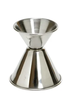 Doppelbarmaß Edelstahl | 20/40 ml - Silber