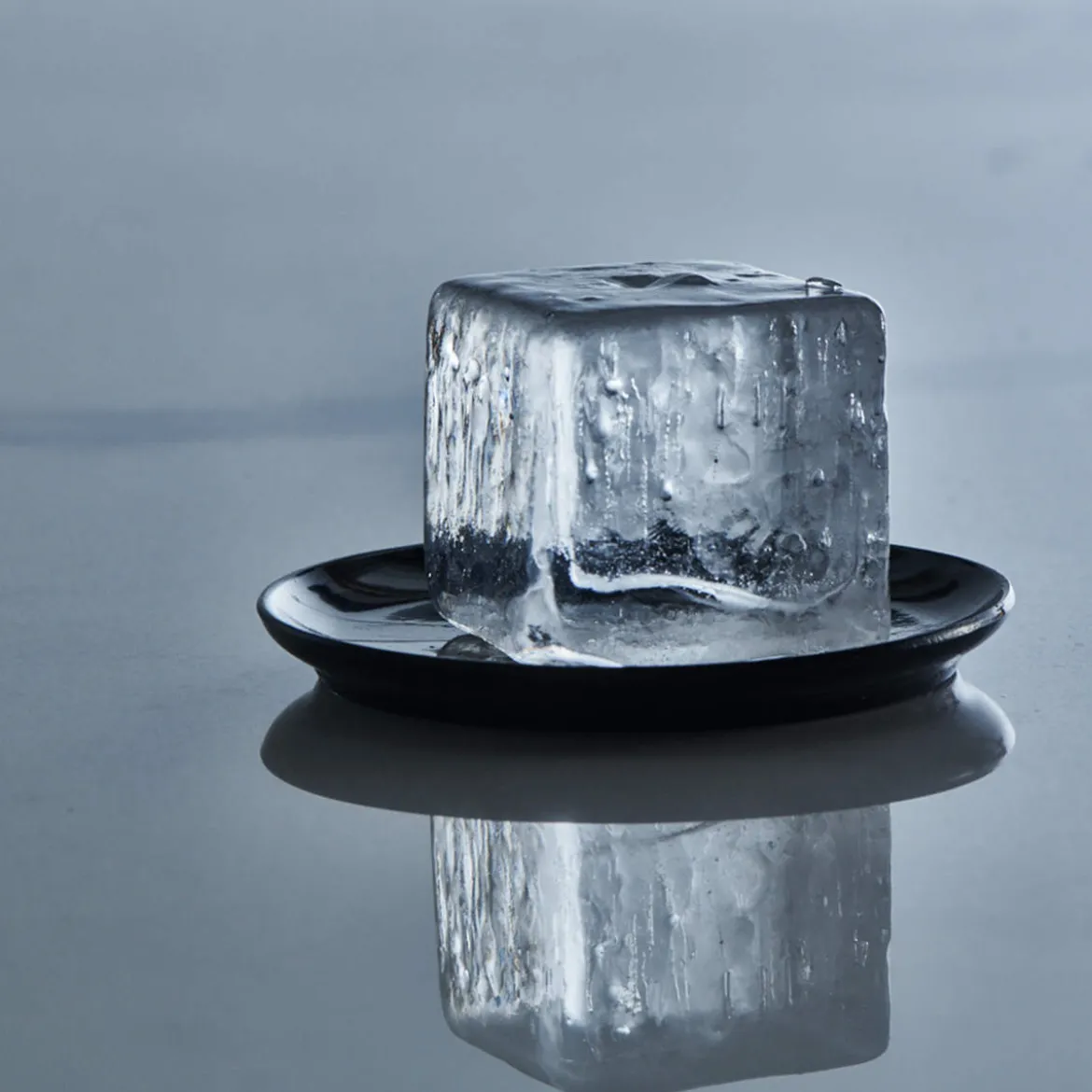 Eiswürfelform mit Deckel – Platin Silikon – Lurch | 12 x 4 cm