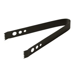 Eiszange gelocht - Edelstahl | 17 cm - Schwarz
