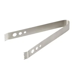 Eiszange gelocht - Edelstahl | 17 cm - Silber