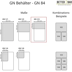 GN 1/3 Behälter - Polypropylen - GN 84 | 15 cm