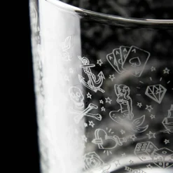 Old Fashioned Glas - Tattoo Verzierung | 250ml