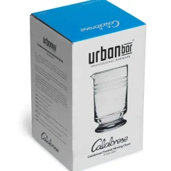 Rührglas Calabrese mit Standfuß - Rillenmuster | 600 ml