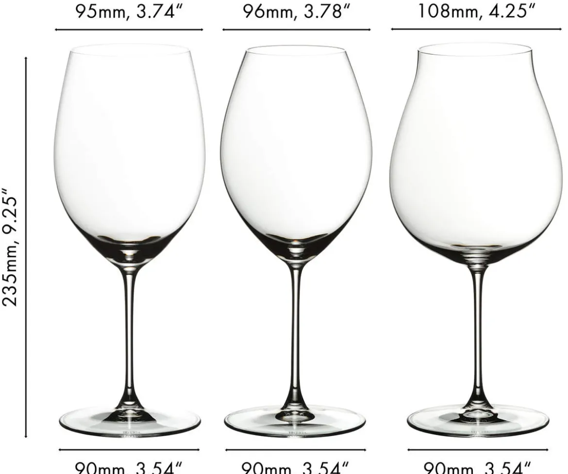 Rotwein Tasting Set | Veritas - Riedel | 3 Stk