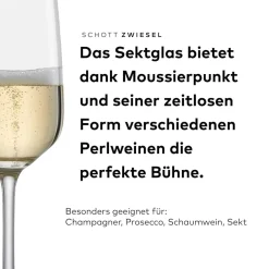 Sektglas | Taste - Schott Zwiesel | 0,1l Eiche - 280 ml (6 Stk)