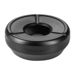 Windaschenbecher Edelstahl - stapelbar | schwarz - Ø 12 cm